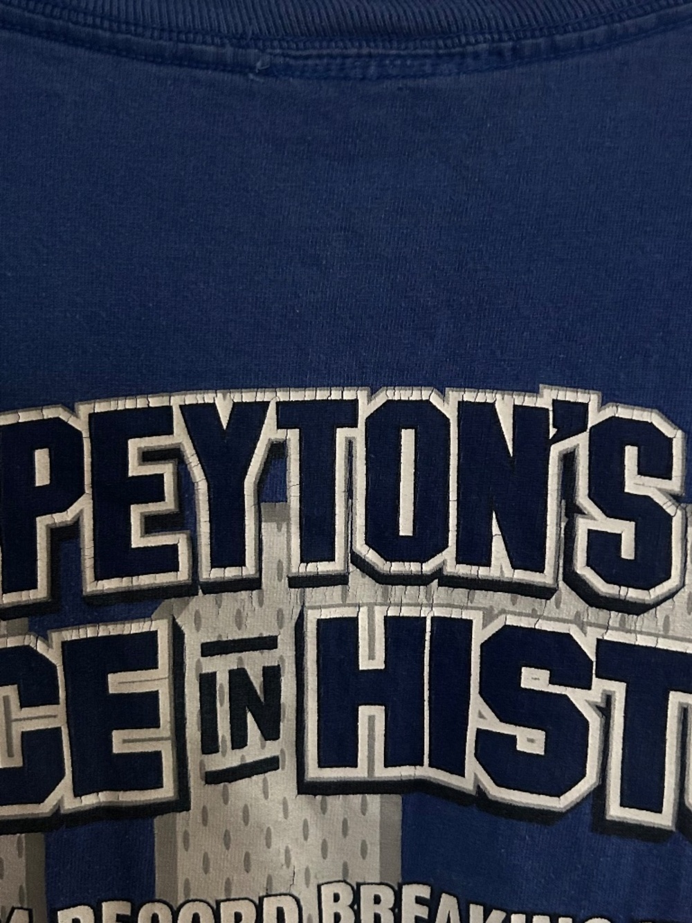 VTG NFL Men's XL Blue Peyton Manning 2004 Indianapolis Colts T-Shirt - Picture 6 of 6